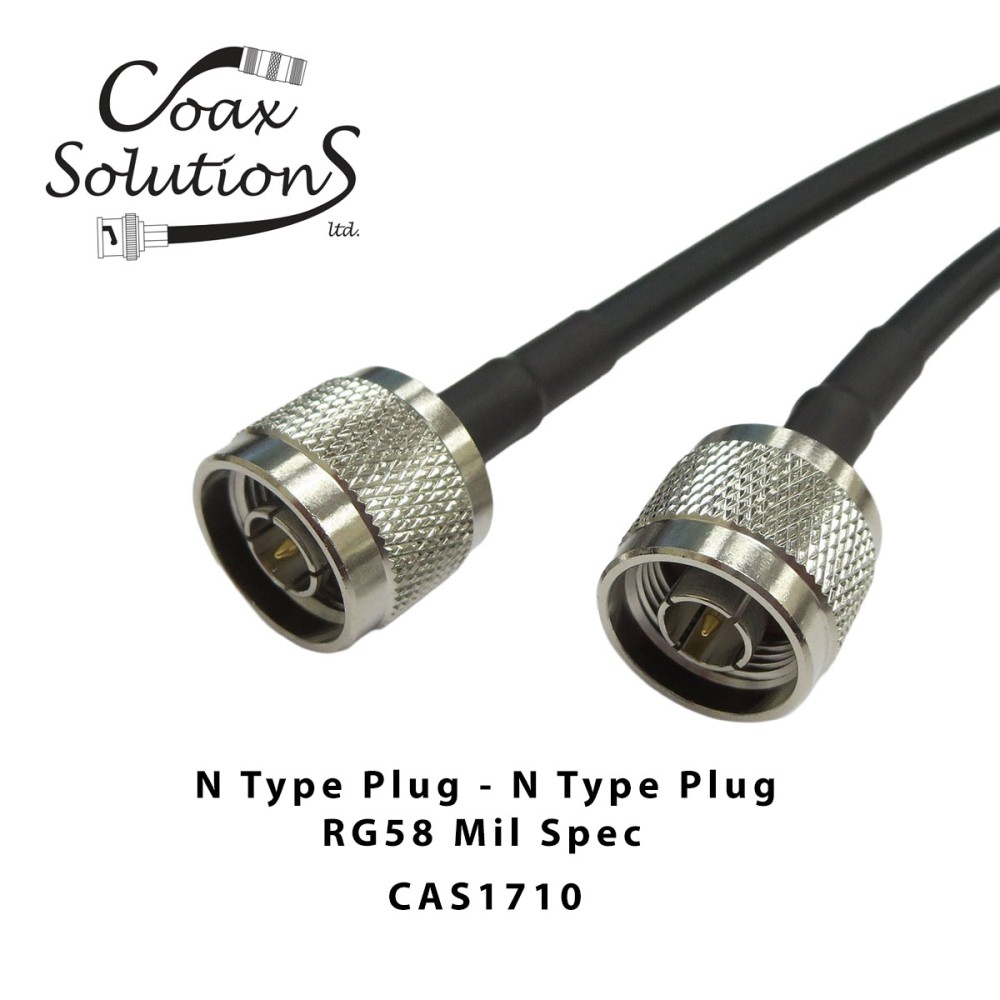 N Jack to N Plug RG58(Mil) Patch lead
