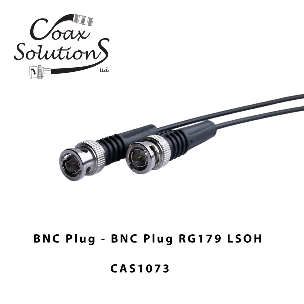Coax Cable Assembly RG179 LSOH BNC Plug to BNC Plug