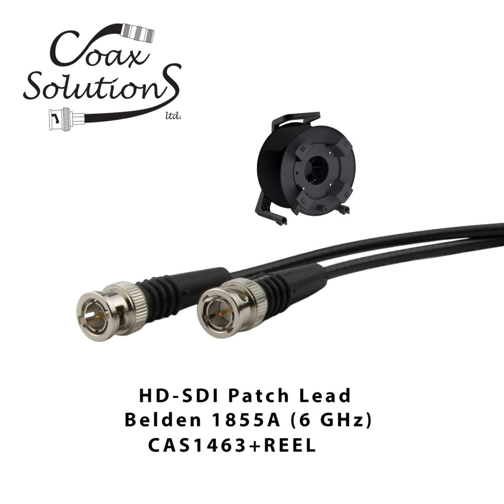 Belden 1855A HD-SDI Patch Cable + Deployable Reel