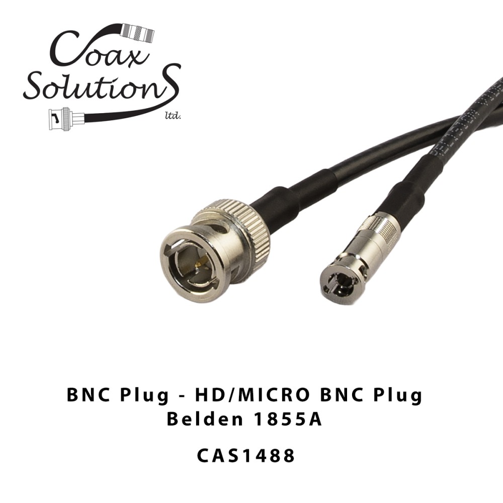 Micro BNC to HD-SDI BNC Plug Patch lead