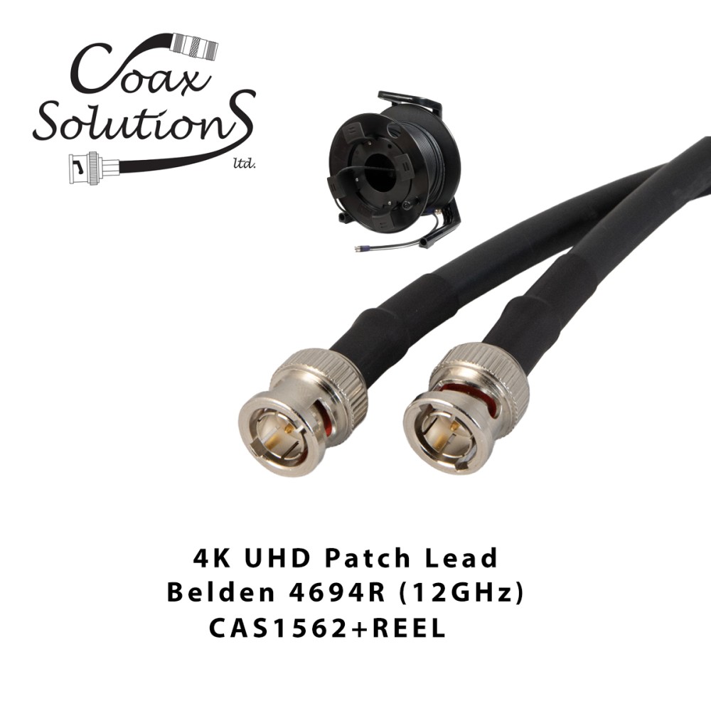 4K UHD Patch Lead + Deployable Reel - Belden 4694R