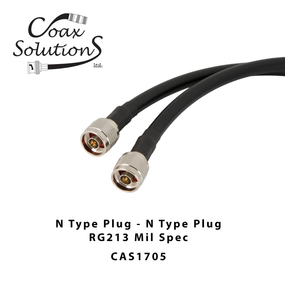 N Plug to N Plug RG213(Mil) Patch lead