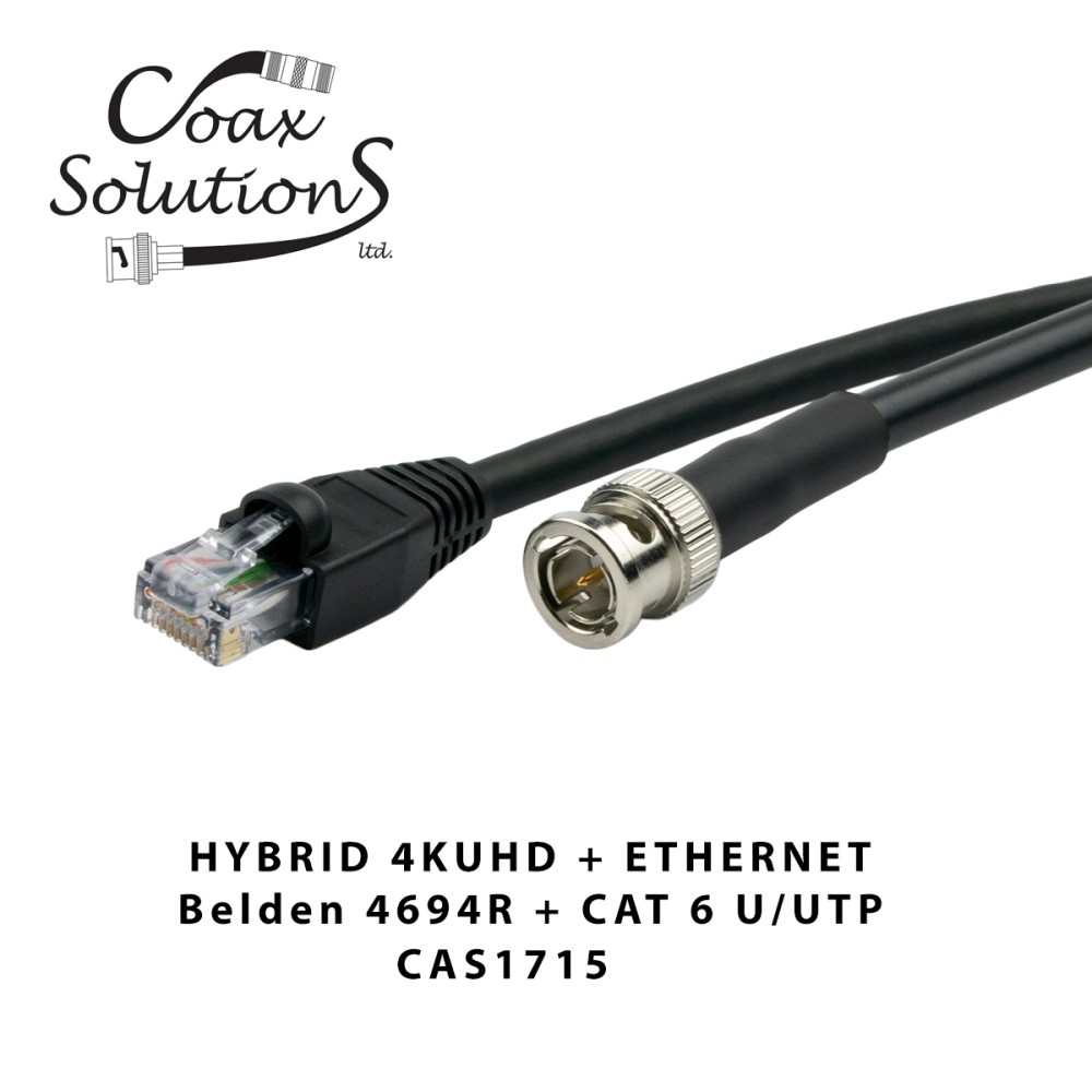 Belden 4694R + CAT6 Hybrid 4K UHD Patch Cable
