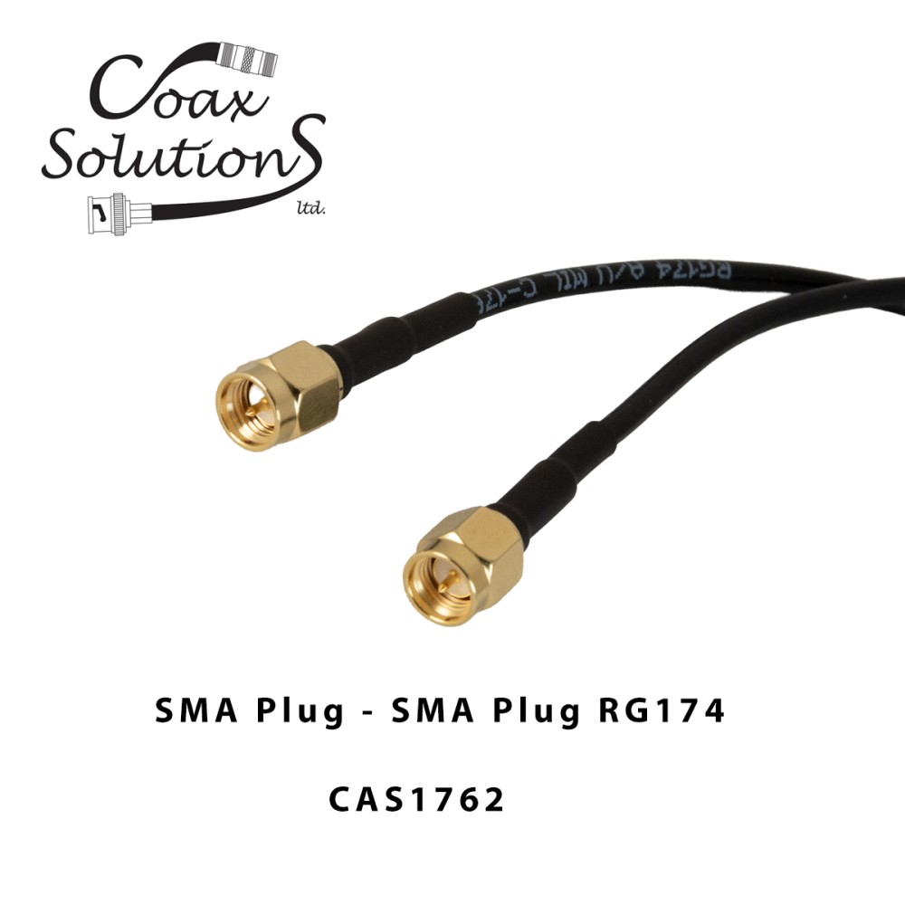 Coax Cable Assembly RG174 SMA Plug to SMA Plug