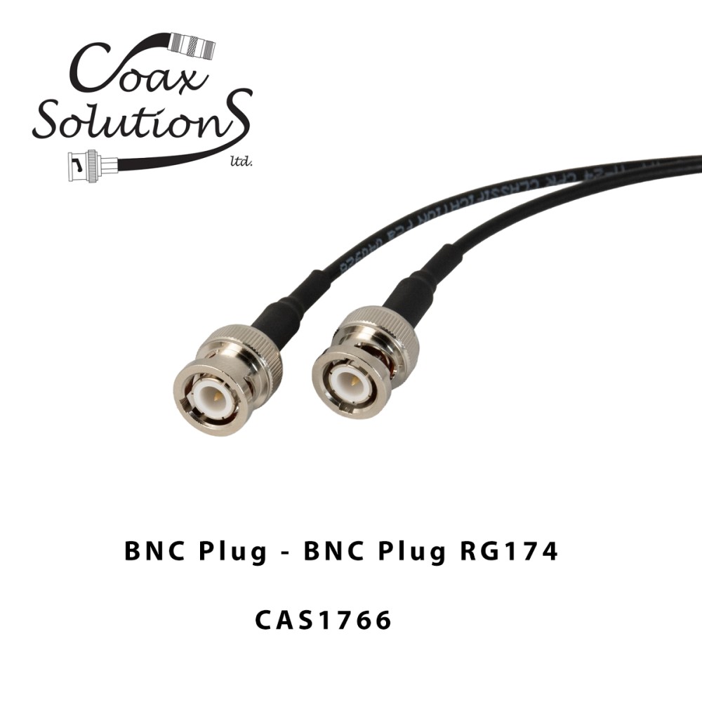 Coax Cable Assembly RG174 BNC Plug to BNC Plug