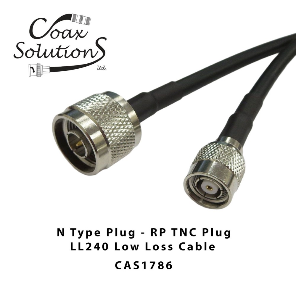 LL240 Cable assembly TNC Reverse Polarity Plug  to N Plug