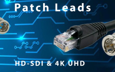 12G-SDI, 6G-SDI and 3G-SDI BNC Connectors and Patch Cables