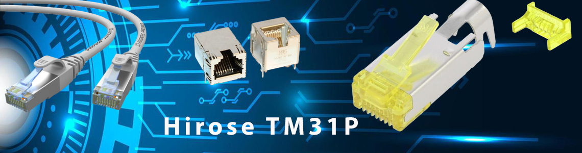 HIROSE (HRS) TM31P Series - Shielded RJ45 Cat 6A modular connectors