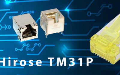 HIROSE (HRS) TM31P Series - Shielded RJ45 Cat 6A modular connectors