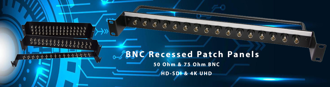BNC Recessed Patch Panels