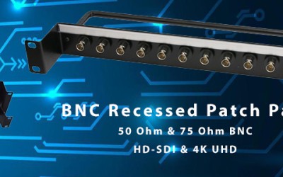 BNC Recessed Patch Panels