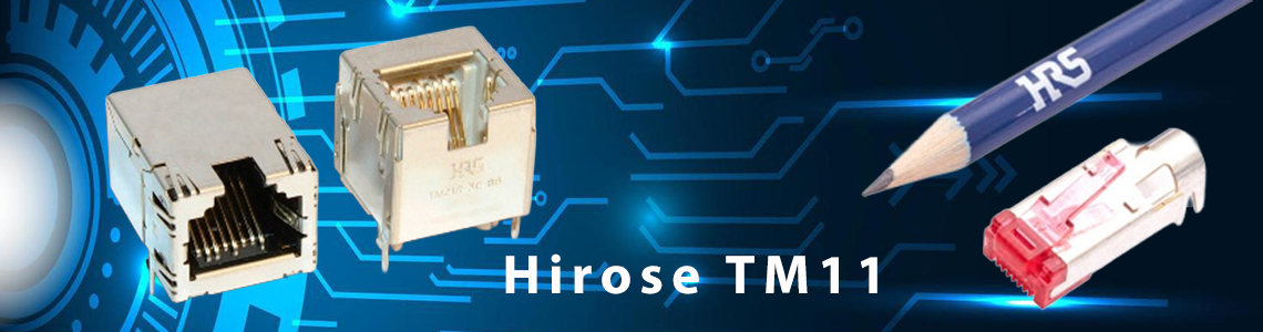 HIROSE (HRS) TM11 Shielded RJ45 Cat 5 Modular connectors