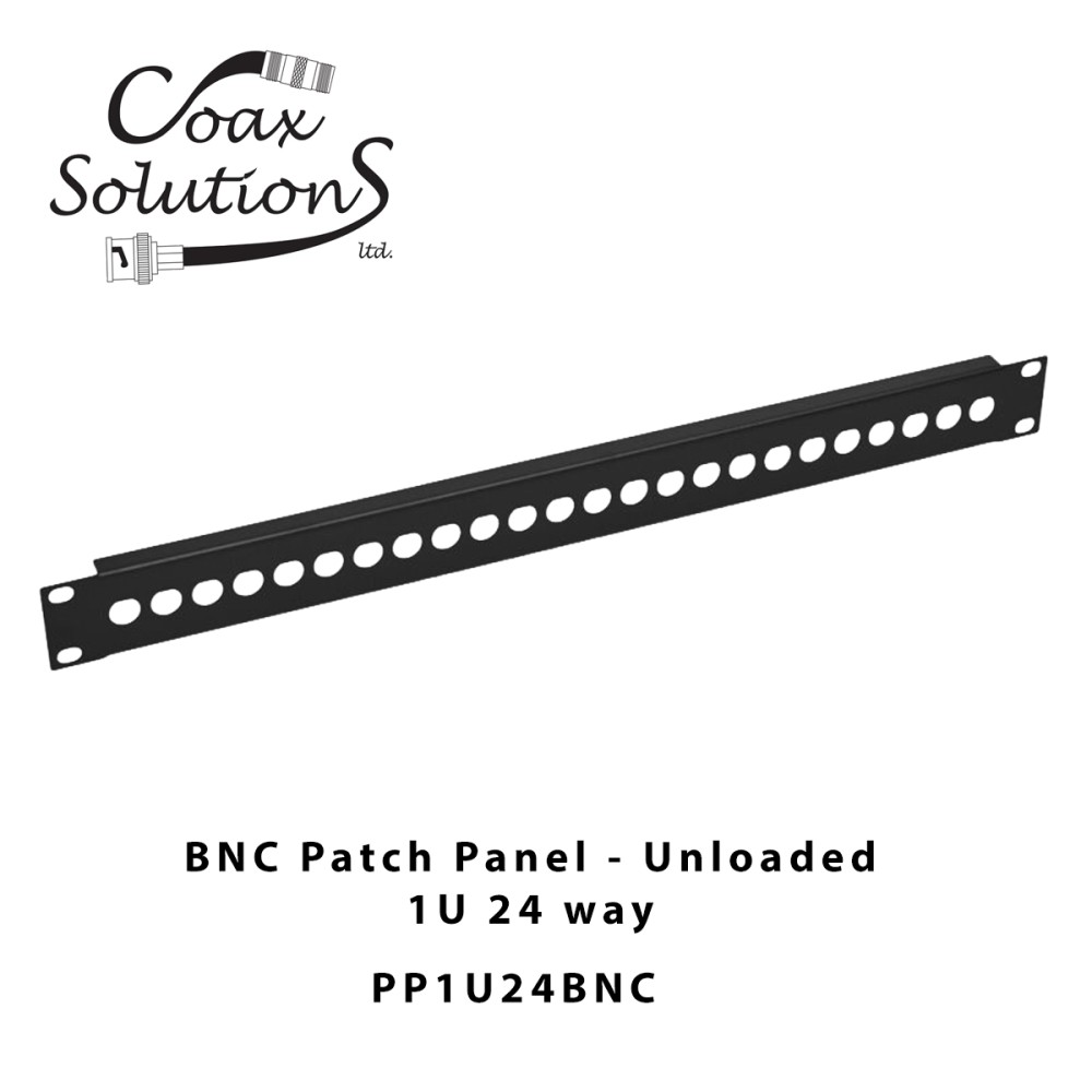 BNC Patch Panel 1U 24 port - unloaded