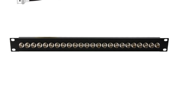 BNC Patch Panel 1U 24 port - BNC 75 Ohm (1GHz)