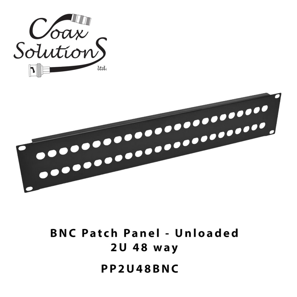 BNC Patch Panel 2U 48 port - unloaded