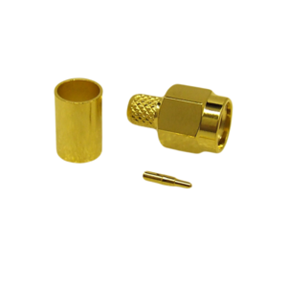 SMA Crimp plug RG223, RG142, RG400