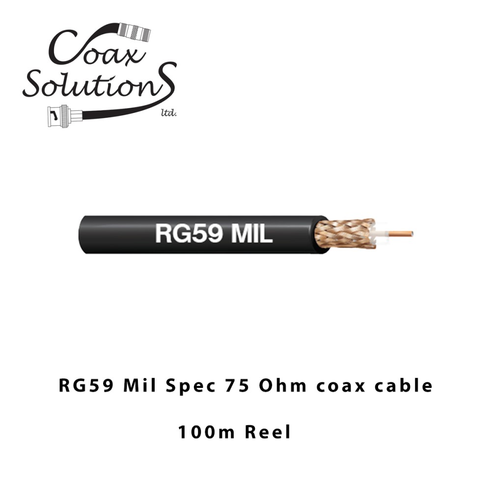 RG59BU-MIL-C-17F-100M Reel