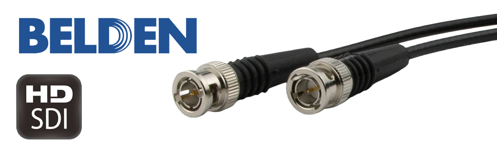 Belden 1855A HD-SDI Mini RG59 Video Cable 4.5 GHZ BNC Male to BNC Male 50 ft