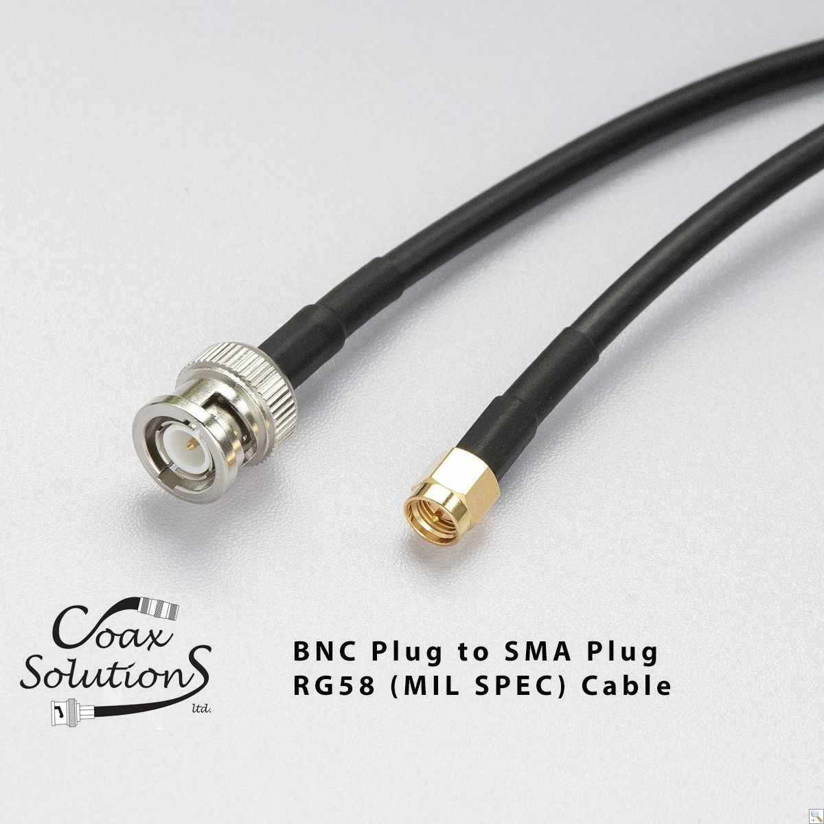 BNC Plug to SMA Plug RG58(Mil) Patch lead