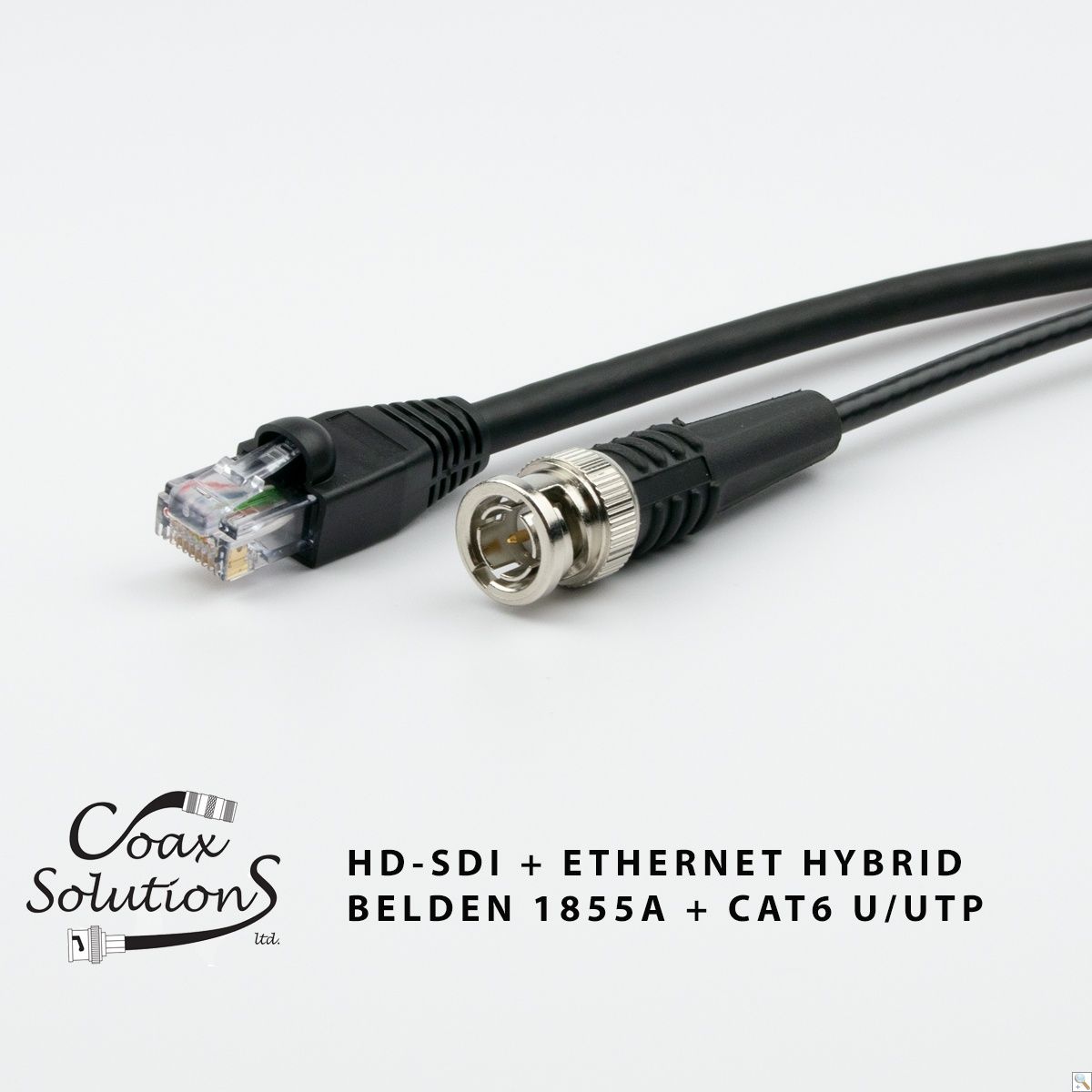 Belden 1855A + CAT6 Hybrid HD-SDI Patch Cable