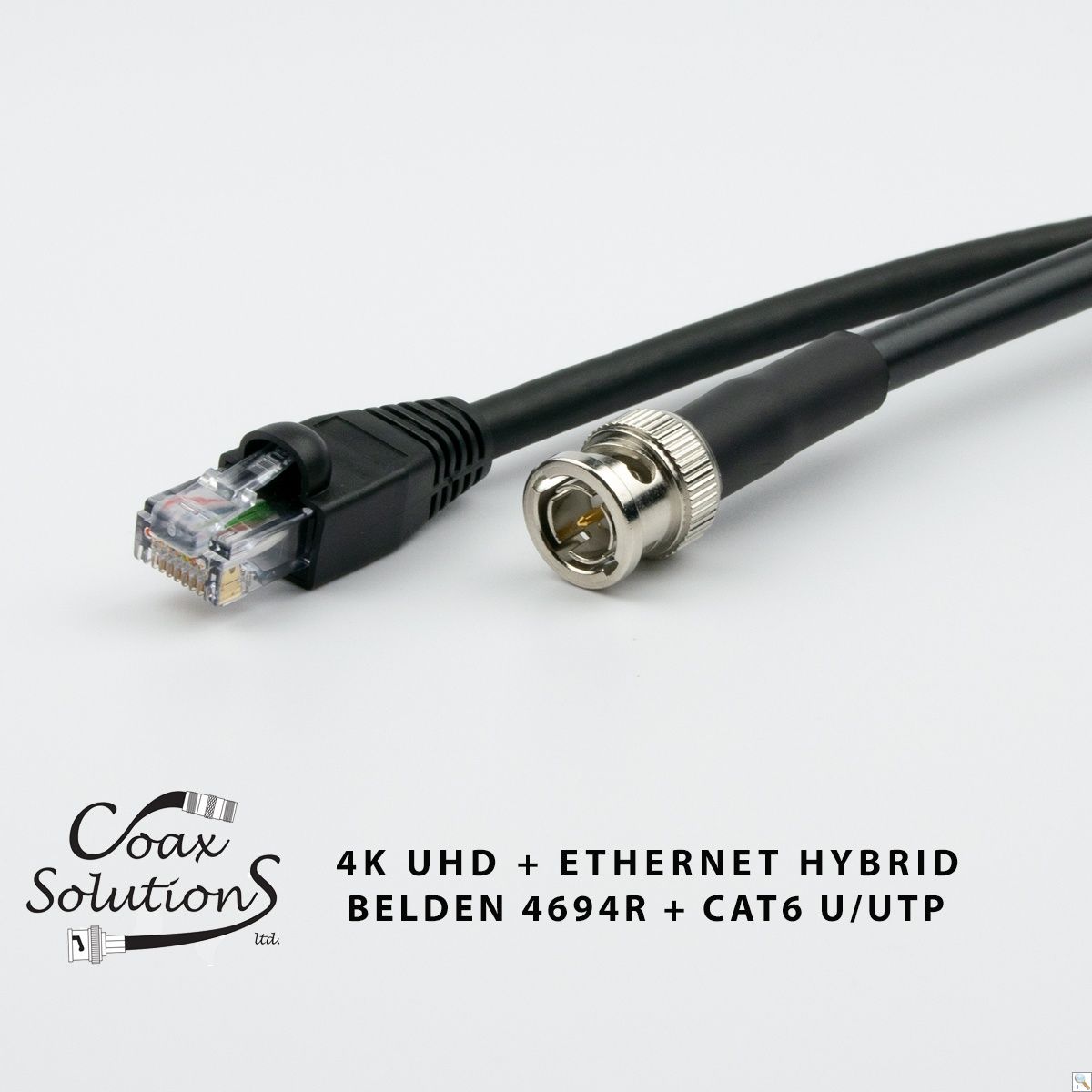 Belden 4694R + CAT6 Hybrid 4K UHD Patch Cable