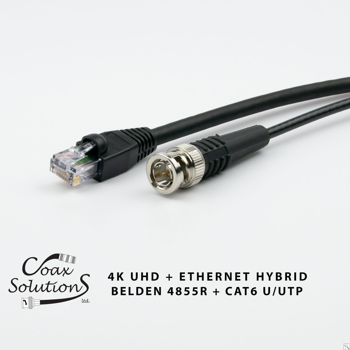Belden 4855R + CAT6 Hybrid 4K UHD Patch Cable