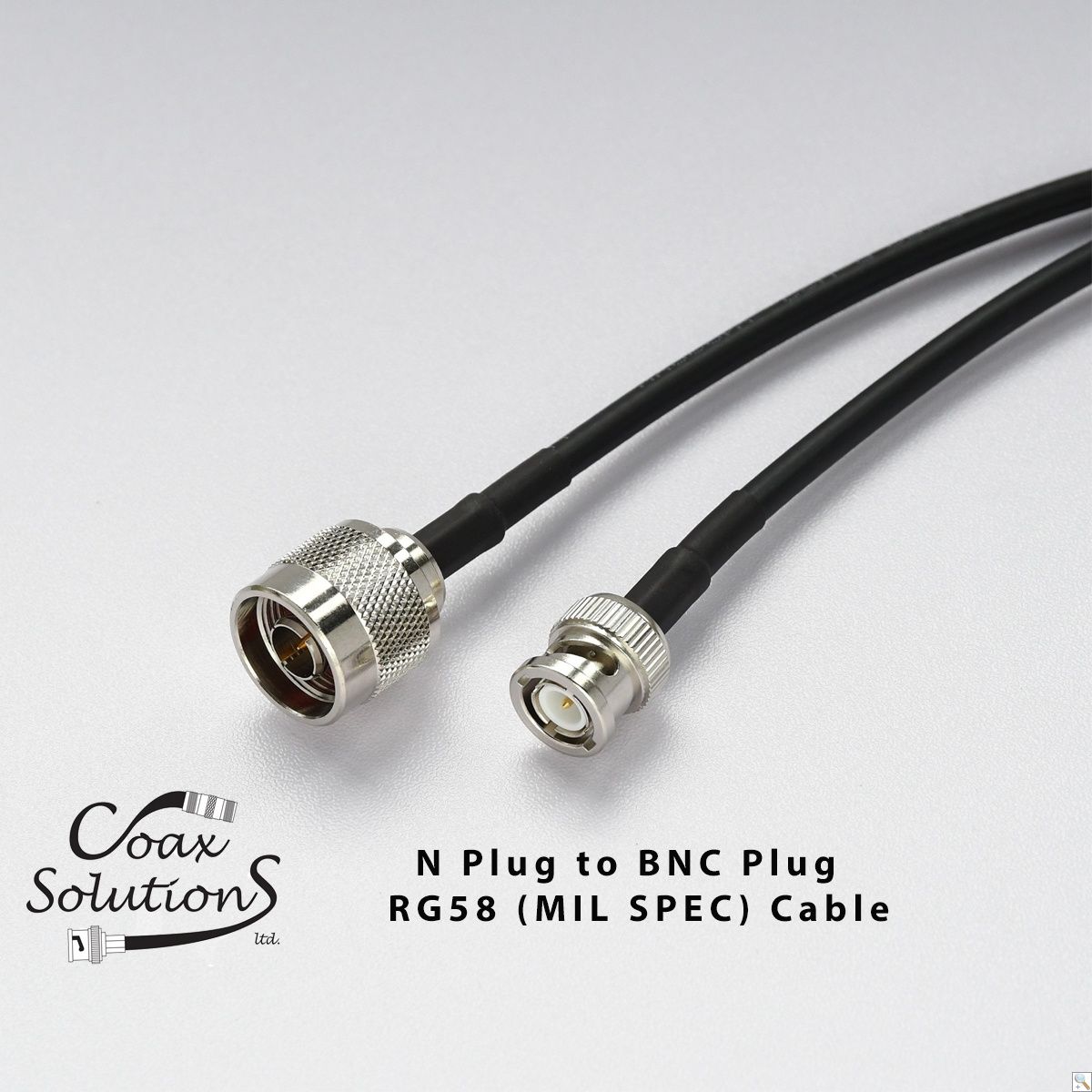 N Plug to BNC Plug RG58(Mil) Patch lead