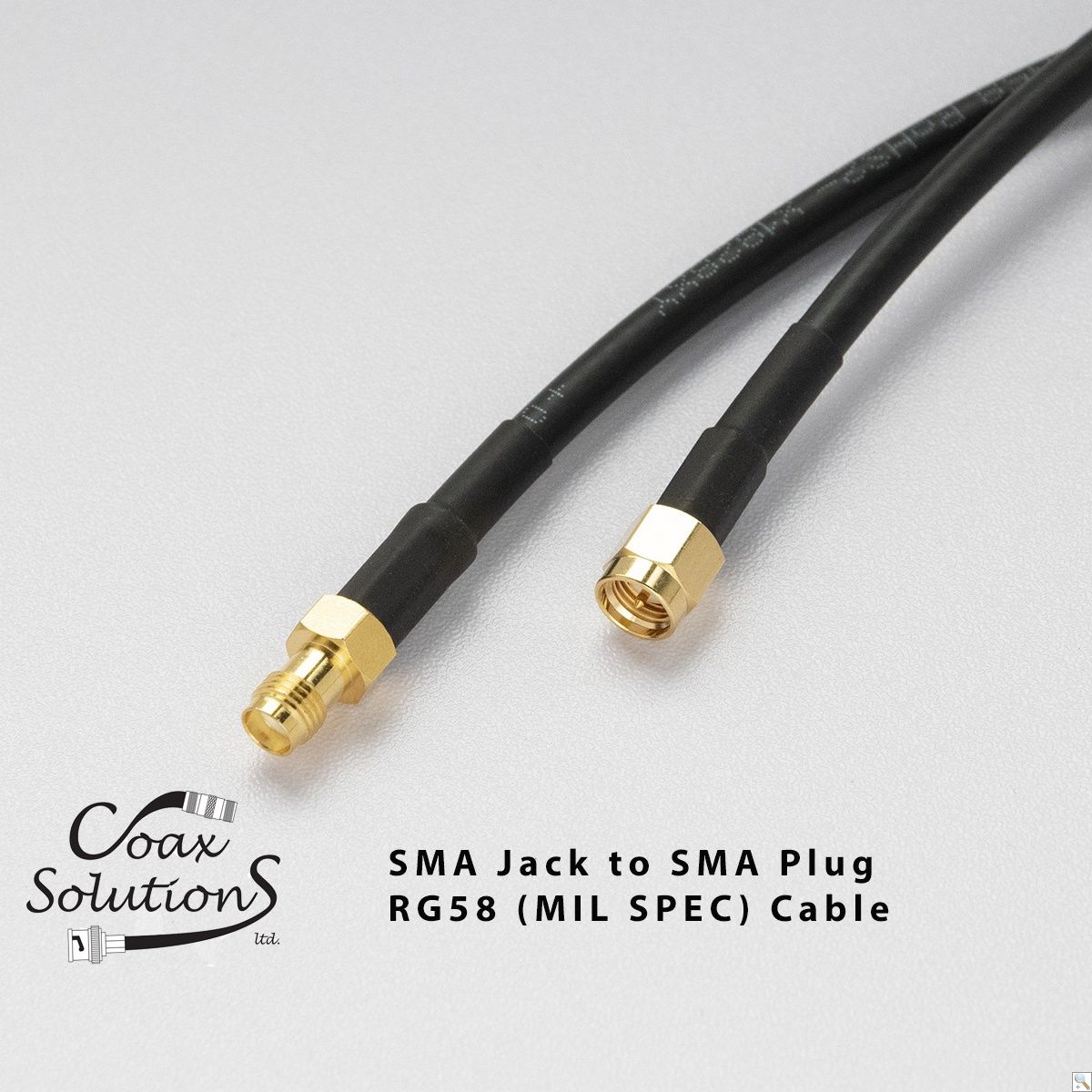 SMA Jack to SMA Plug RG58(Mil) Patch lead