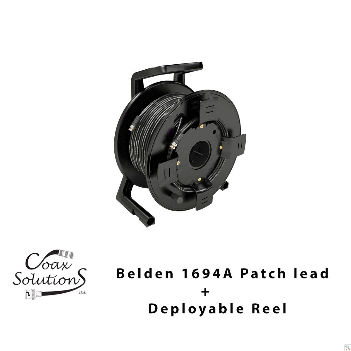 Belden 1694A HD-SDI Patch Cable + Deployable Reel