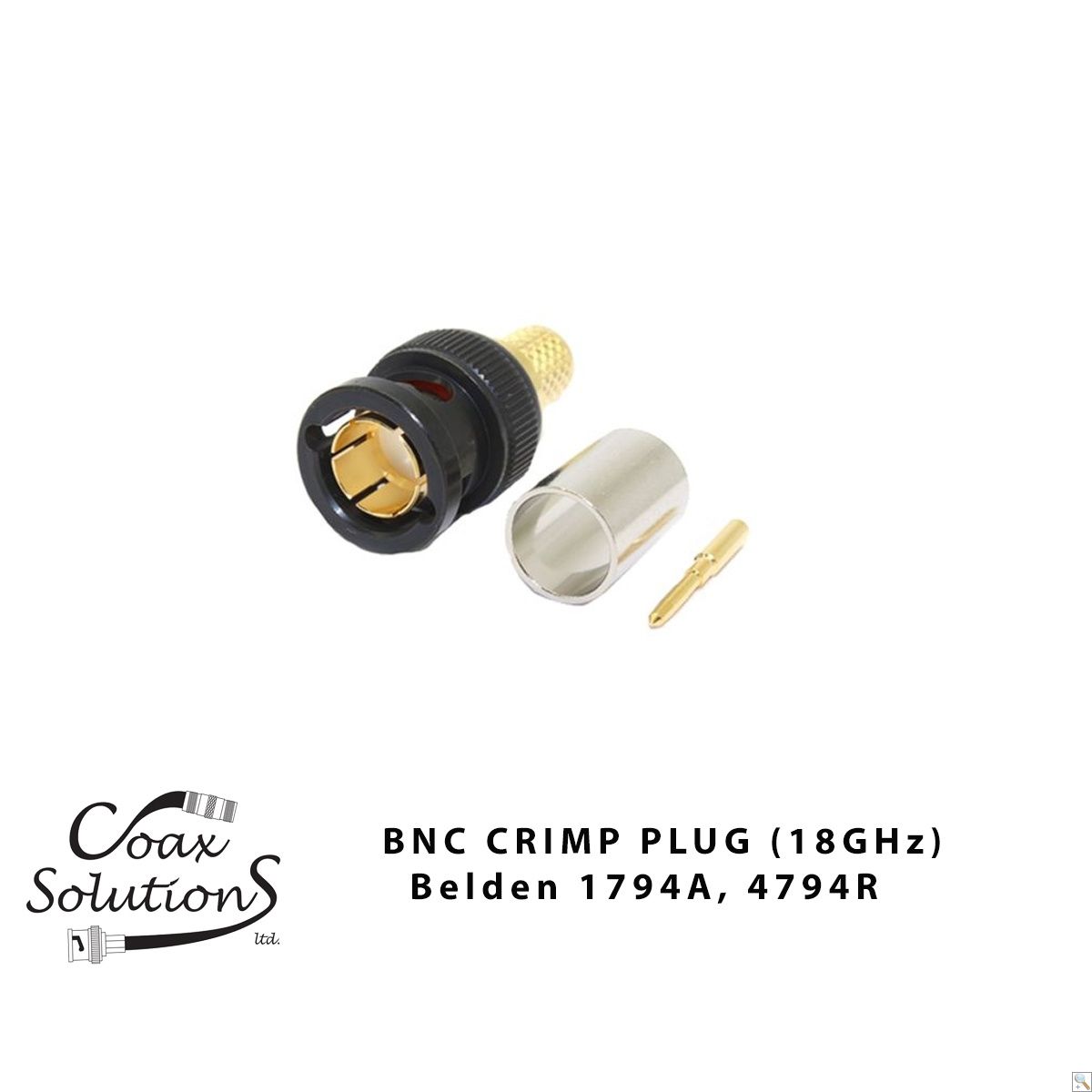 Precision BNC Plug Belden 1794A, 4794R
