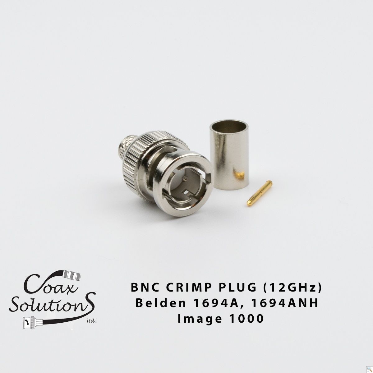 Precision BNC Plug Belden 1694A, 1694ANH, Image 1000, HD1000