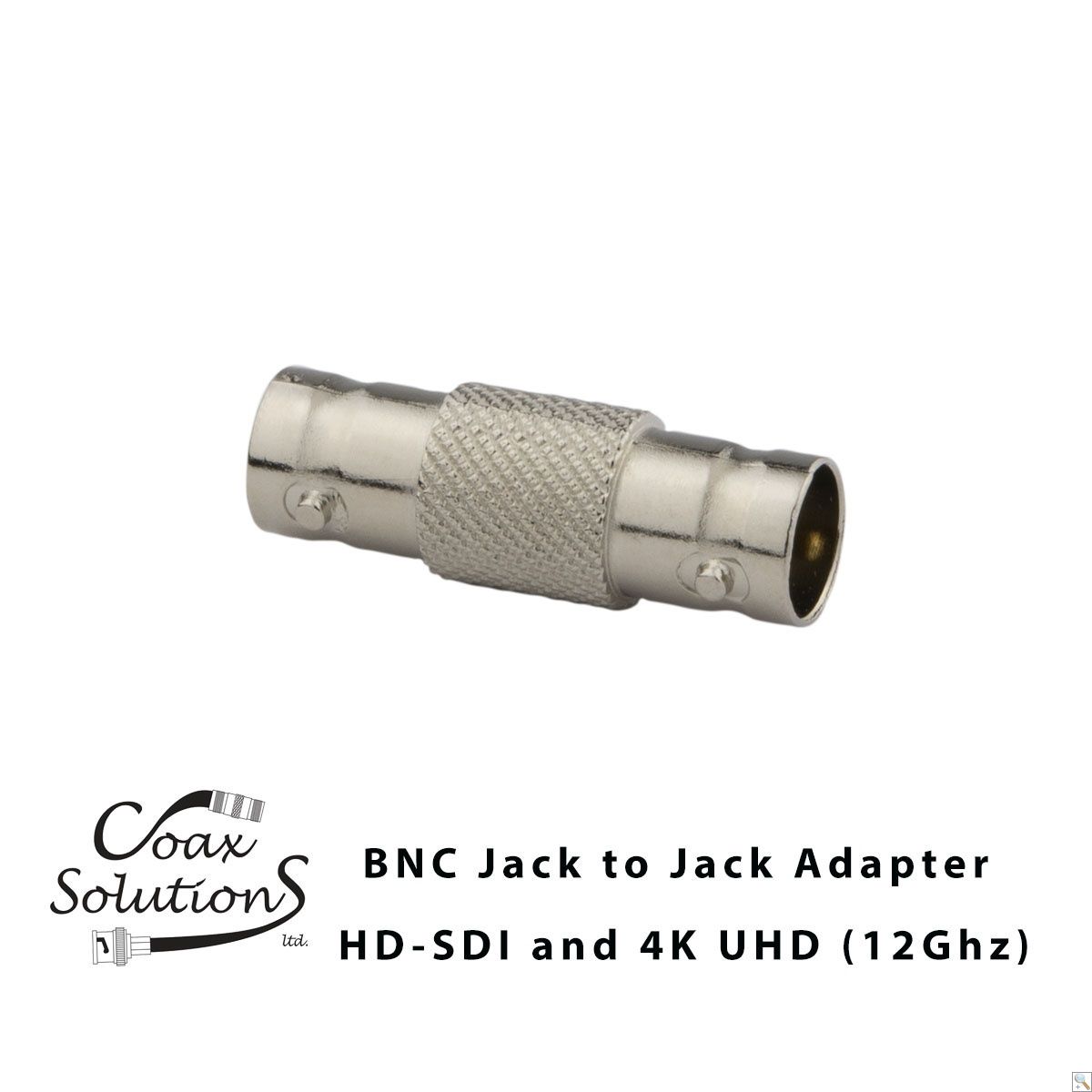 BNC Jack to Jack Adaptor (Nickel)