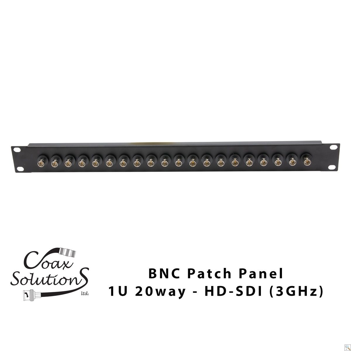 BNC Patch Panel-1U 20 port-HD-SDI BNC