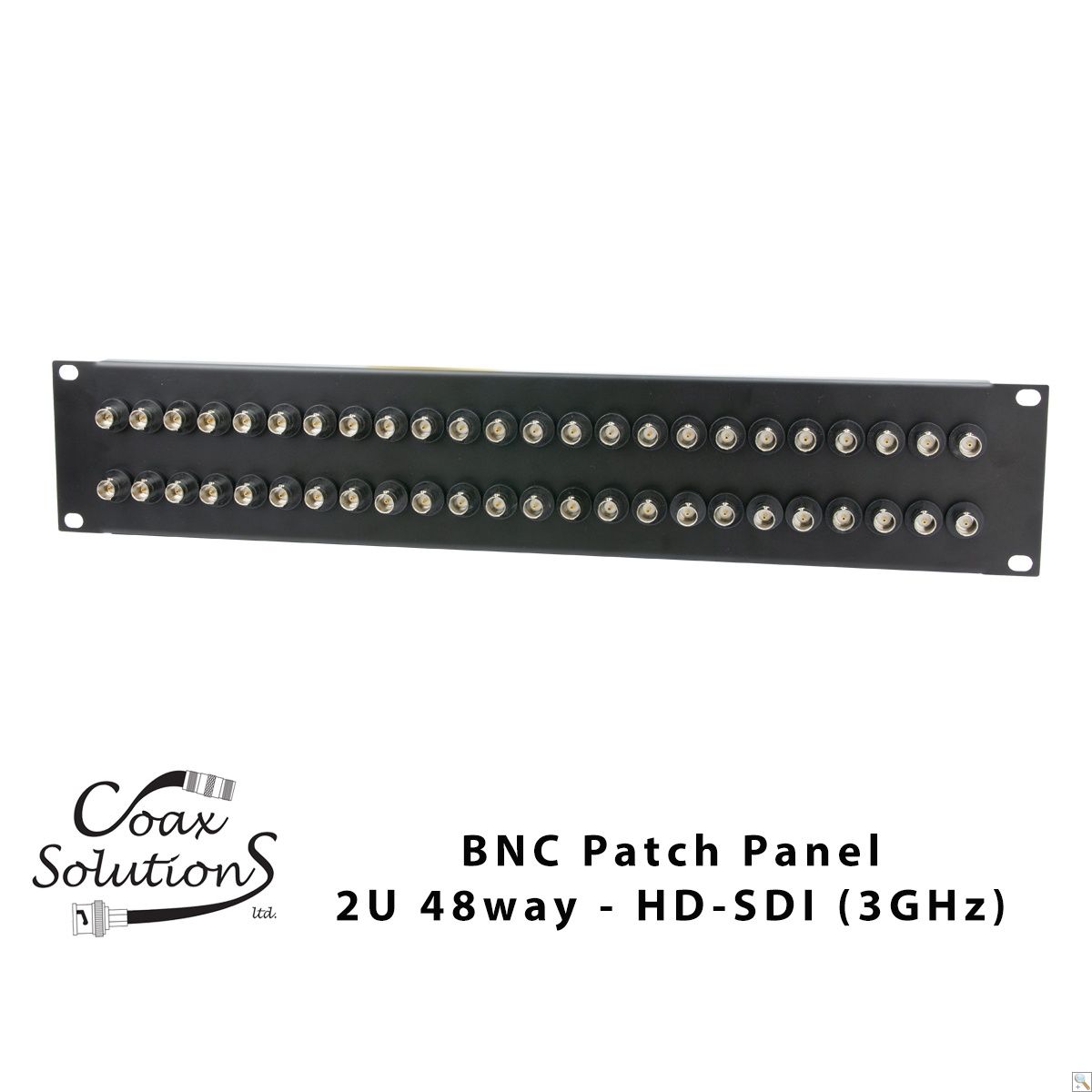 BNC Patch Panel-2U 48 port-HD-SDI BNC