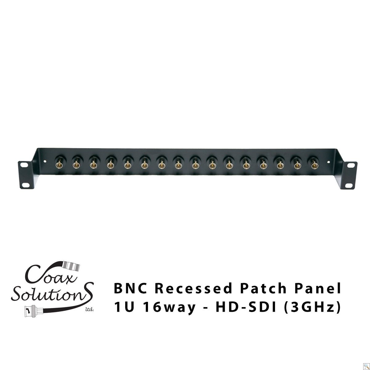 BNC Patch Panel 1U - HD-SDI BNC Insulated