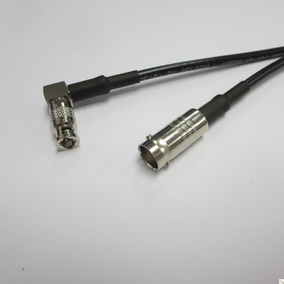 Right Angle Micro BNC to 4K UHD BNC Jack Patch Lead