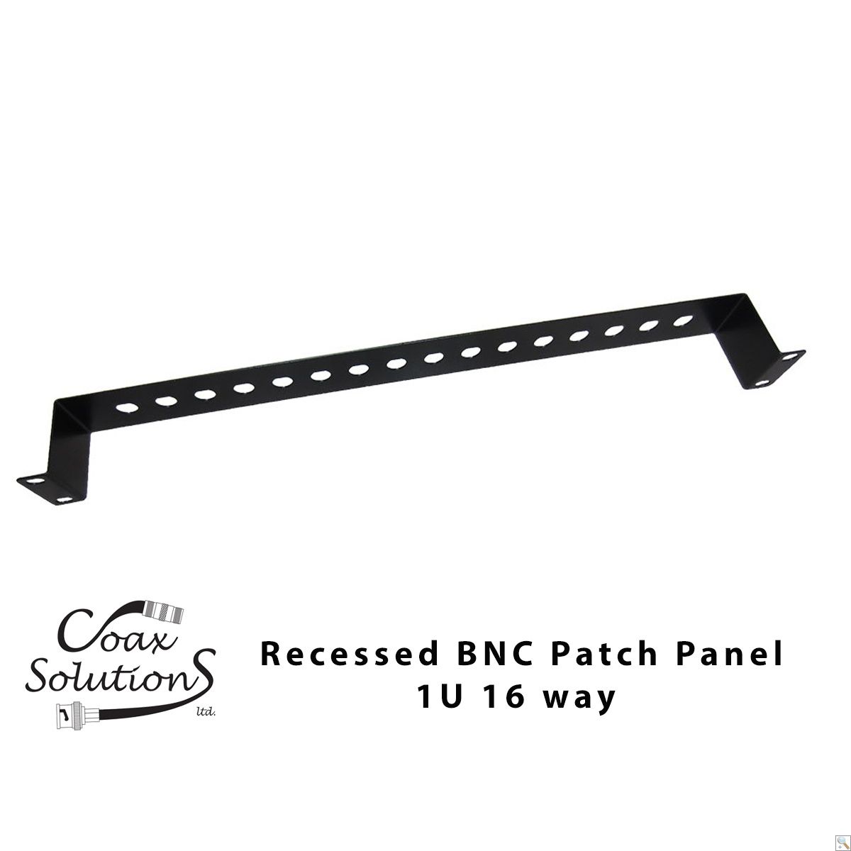 BNC Patch Panel 1U 16 port - Unloaded